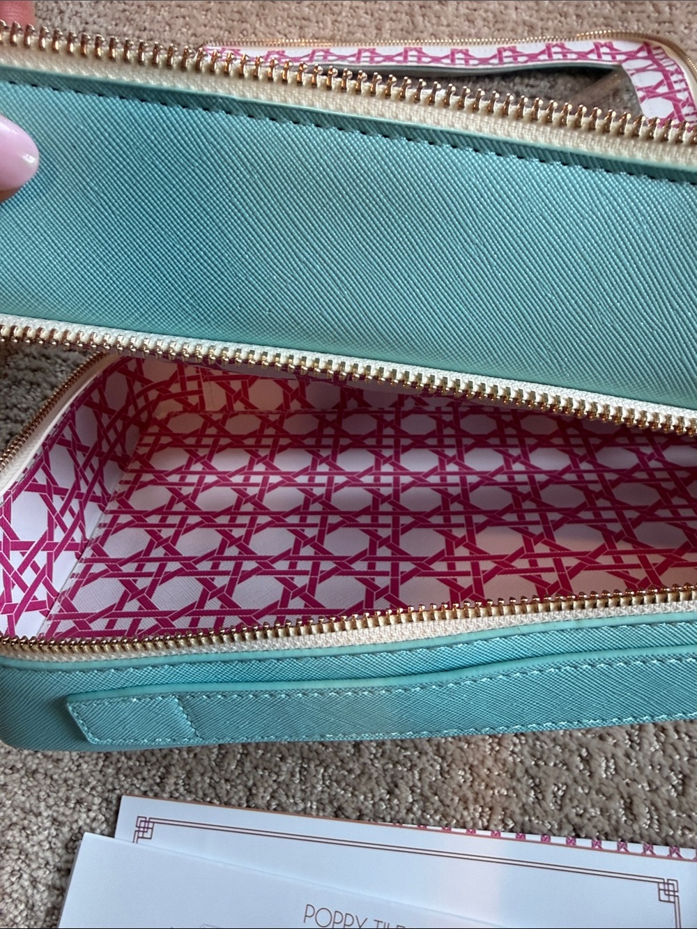Oh My Mahjong Travel Set with Pink Patterned Case - Picture 2 of 7